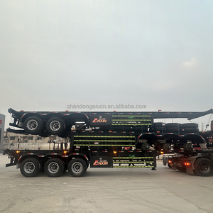 Semirremolque Esqueleto de 2/3/4 Ejes <span class=keywords><strong>para</strong></span> Transporte de Contenedores de 20 pies, 40 pies y 45 pies, Carga Máxima de 40/60/80 Toneladas, Directo de Fábrica, Totalmente Personalizable - Product Image 6