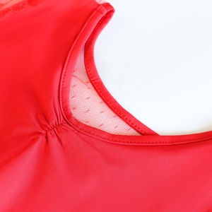 新作 プロフェッショナル ガールズ トレーニングウェア 黒赤 キッズ向け 秋の高級ラテンダンスドレス - Product Image 4