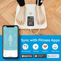 Timbangan Lemak Tubuh Digital Pintar dengan Presisi Tinggi, Pengukuran 13 Data Tubuh, Sinkronisasi Aplikasi, Kebugaran di Rumah, Manajemen Berat Badan
