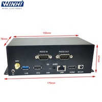 Reproductor Multimedia con Decodificador de Video para Caja de Exhibición Publicitaria, 4K UHD HD-MI, Control RS232, Android, Red, Señalización Digital, TV Box