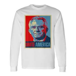 T-shirt à manches longues Bobby Robert Kennedy Jr 2024, T-shirt promotionnel Unite America - Product Image 1