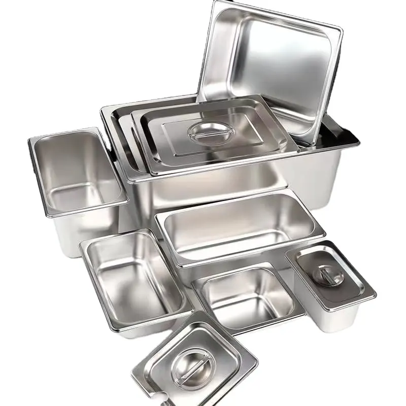 GN Pan 1/2 size stainless steel container 201 food display tray food service equipment for restaurant