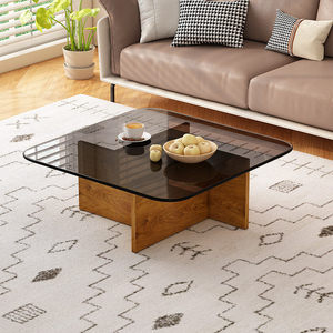 <span class=keywords><strong>Mesa</strong></span> <span class=keywords><strong>de</strong></span> Centro Moderna con Marco <span class=keywords><strong>de</strong></span> Madera y Tapa <span class=keywords><strong>de</strong></span> Vidrio, Estilo Europeo, Muebles para Sala <span class=keywords><strong>de</strong></span> Estar, Uso Doméstico, Venta al Por Mayor Personalizada - Product Image 5