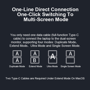 Moniteur LCD portable de 15,6 pouces avec panneau IPS multi-extension HD, Full HD 60Hz, double écran d'extension pour ordinateur portable, moniteur portable - Product Image 4