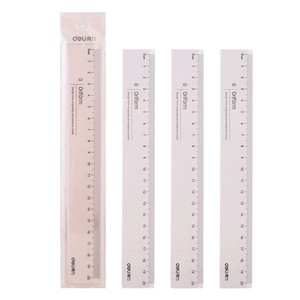 ไม้บรรทัดเดลี่ 20 ซม. พลาสติก แบบเมตริก สำหรับนักเรียน ใช้ในการเรียนและสอบ - Product Image 1