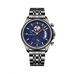 Relojes Mecánicos Automáticos de Oro para Hombre, Reloj de Lujo para Regalo, Esfera de Zafiro, Cronógrafo Impermeable - Product Image 5