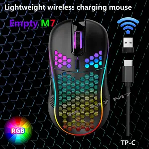 Mouse Factory Customized Wireless Charging TYPE-C Interface Lightweight Honeycomb Game Office Wireless Mouse