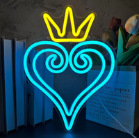 Enseigne néon LED personnalisée Manimo Kingdom avec texte défilant pour chambre, salle de jeux, man cave, décoration murale et de bâtiments.