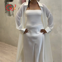 GX1949 Nouvelle Collection 2026 – Ensemble 2 Pièces Tendance pour Femme : Cardigan Long à Manches et Robe Longue Tube – Style Urbain Chic