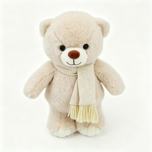 Oso de peluche personalizado, peluche de oso, oso de peluche de invierno, oso de peluche con bufanda. - Product Image 1