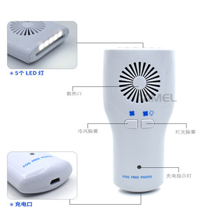 VIMEL Dental Anti Fog <b>Mirror</b> With Led Light For Orthodontic Photography Double Sided Reflector - Product Image 1