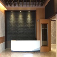 Panneau mural en polyuréthane imitation pierre moderne 1160x300mm, imperméable, ignifuge, installation facile, pierre fluide en PU pour villa