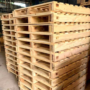 Palet Kayu Solid Harga Murah OEM Transportasi Paket Kayu Logistik Pallet - Product Image 6