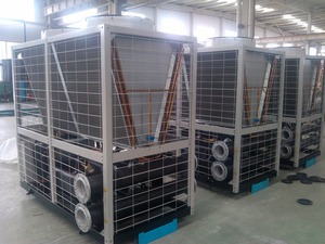 Refroidisseur d'eau industriel OEM 60 kW-480 kW avec ventilateur de condenseur axial et moteur, refroidisseur à spirale refroidi par air pour centres commerciaux et bâtiments commerciaux - Product Image 4