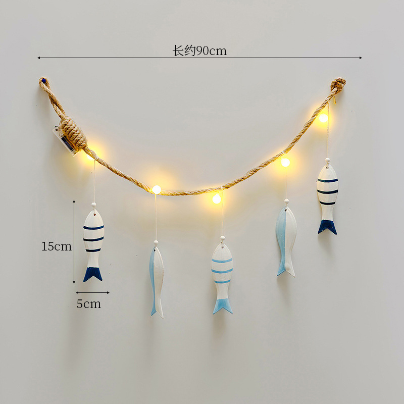 5 small fish LED rope strings