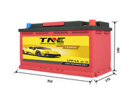 Batería de Arranque de Litio H8 para Automóviles Europeos, 12.8V 80Ah 1500CCA LiFePO4, Batería Automotriz con Bluetooth, Arranque de Emergencia
