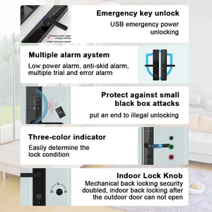 Electronic Smart Smart Locks Wifi Tuya <strong>Knob</strong> Key <strong>Doors</strong> <strong>Digital</strong> Security Fingerprint Handles Smart <strong>Door</strong> Lock - Product Image 3