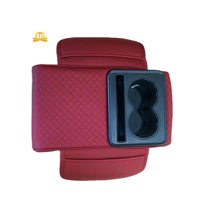 Boîte de <span class=keywords><strong>rangement</strong></span> universelle en cuir pour accoudoir central <span class=keywords><strong>avant</strong></span> de <span class=keywords><strong>voiture</strong></span> avec porte-gobelet et <span class=keywords><strong>rangement</strong></span> pour accessoires de <span class=keywords><strong>voiture</strong></span> - Product Image 1
