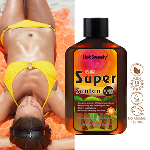 Bronceador de <span class=keywords><strong>playa</strong></span> Hidratante Bronceado DE LA PIEL Aceite de bronceado personalizado Etiqueta privada con guante gratis Alta calidad Cuerpo Cara Aceite de bronceado solar SPF - Product Image 1