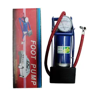 Pneu de carro Bomba de Pé De Alta Qualidade Material De Ferro Super Pressão Medidor de Pressão De Ar Portátil Pneu Inflator