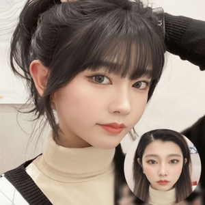 Accessori per capelli con separazione media da donna Cover in raso con frangia - Product Image 1