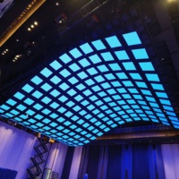 Nouveau design 2026 Système d'éclairage cinétique DMX à double moteur, capacité de charge 50 kg, Lumières cinétiques en forme de boule, Affichage LED volant pour DJ, soirées et discothèques