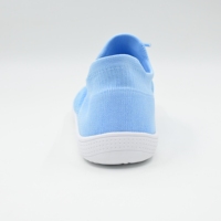Baskets décontractées personnalisées en gros, motif maille bleu clair, à lacets, chaussures de marche, design personnalisé, baskets quotidiennes, faible MOQ