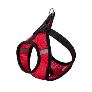 Harnais de poitrine pour animaux de compagnie, rouge, en maille respirante, universel pour chat et chien, anti-évasion, laisse de promenade - Product Image 2