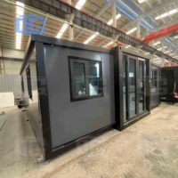 Maison duplex préfabriquée Maison conteneur de 20 pieds Maison préfabriquée avec panneaux solaires Maison préfabriquée