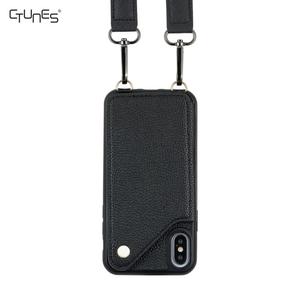 <span class=keywords><strong>Collier</strong></span> De Protection En Cuir Lanière Téléphone Portable <span class=keywords><strong>Coque</strong></span> Bandoulière pour <span class=keywords><strong>iphone</strong></span> X Xs - Product Image 2