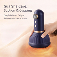 Brosse de massage électrique chauffante en pierre de Bian pour physiothérapie, avec aspiration et raclage, pour le drainage des méridiens et le soulagement des tensions musculaires