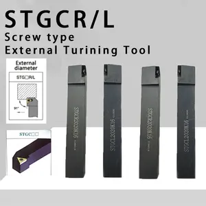 STGCR1212 STGCR1616 STGCR2020 STGCR2525 Herramienta de torneado externo STGCR STGCL Barra de corte Barra de torno CNC Soporte de torneado