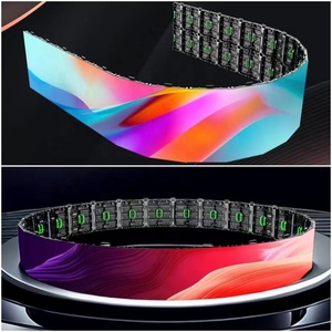 Tentech Curved Digital Signage Advertising Video <b>Wall</b> Pantallas <b>Display</b> Led Electronic Screens Street 100 Inch Flexible Film - Product Image 1