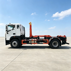 รถบรรทุกขยะแบบ Hook Lift ยี่ห้อ Foton Aumark 4×2 ขนาด 18 ลูกบาศก์เมตร พร้อมสถานีบดอัดขยะเคลื่อนที่  รถบรรทุกขยะแบบ Hook Arm Roll‑Off สำหรับขาย - Product Image 2