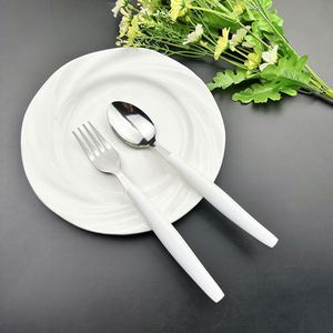 Ensembles de couverts jetables en plastique avec poignée ergonomique, cuillères et fourchettes, design ergonomique, vente en gros - Product Image 6