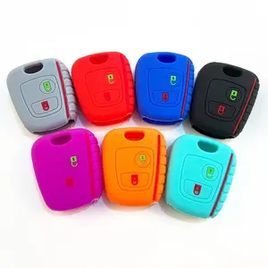 Étui de <span class=keywords><strong>clé</strong></span> de voiture en silicone de haute qualité populaire pour 207 206 107 307 <span class=keywords><strong>406</strong></span> pour C3 C2 C1 Berlingo Xsara Picasso Accessoires - Product Image 2