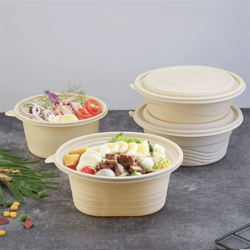 קערות קני סוכר 16 אונקיות - קערת Bagasse Tree 115