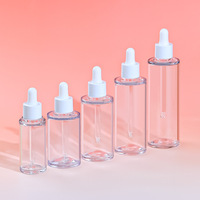 Envase Cosmético de Plástico Puro Personalizado, Botella con Gotero de PETG de Pared Gruesa para Aceite Esencial, Botellas de Suero PET