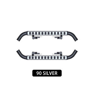 2 Pezzi Pedane Laterali in Acciaio Sinistra e Destra per Land Rover Defender 90, Protezione Pedali, Gradini Laterali - Product Image 2