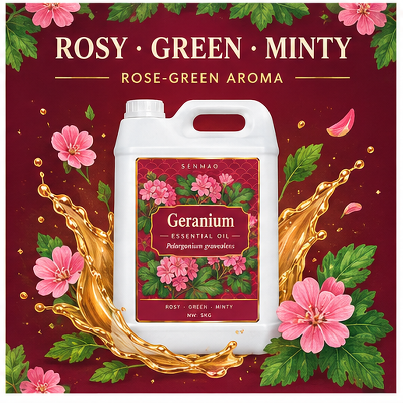 Geranium Essential Oil Steam Distilled Natural Rose Floral Wholesale ...