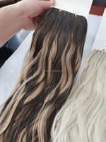 Extensions de cheveux vierges russes 6D H6 plumes pistes lâche vague profonde et Styles de boucles italiennes cheveux de vague naturelle