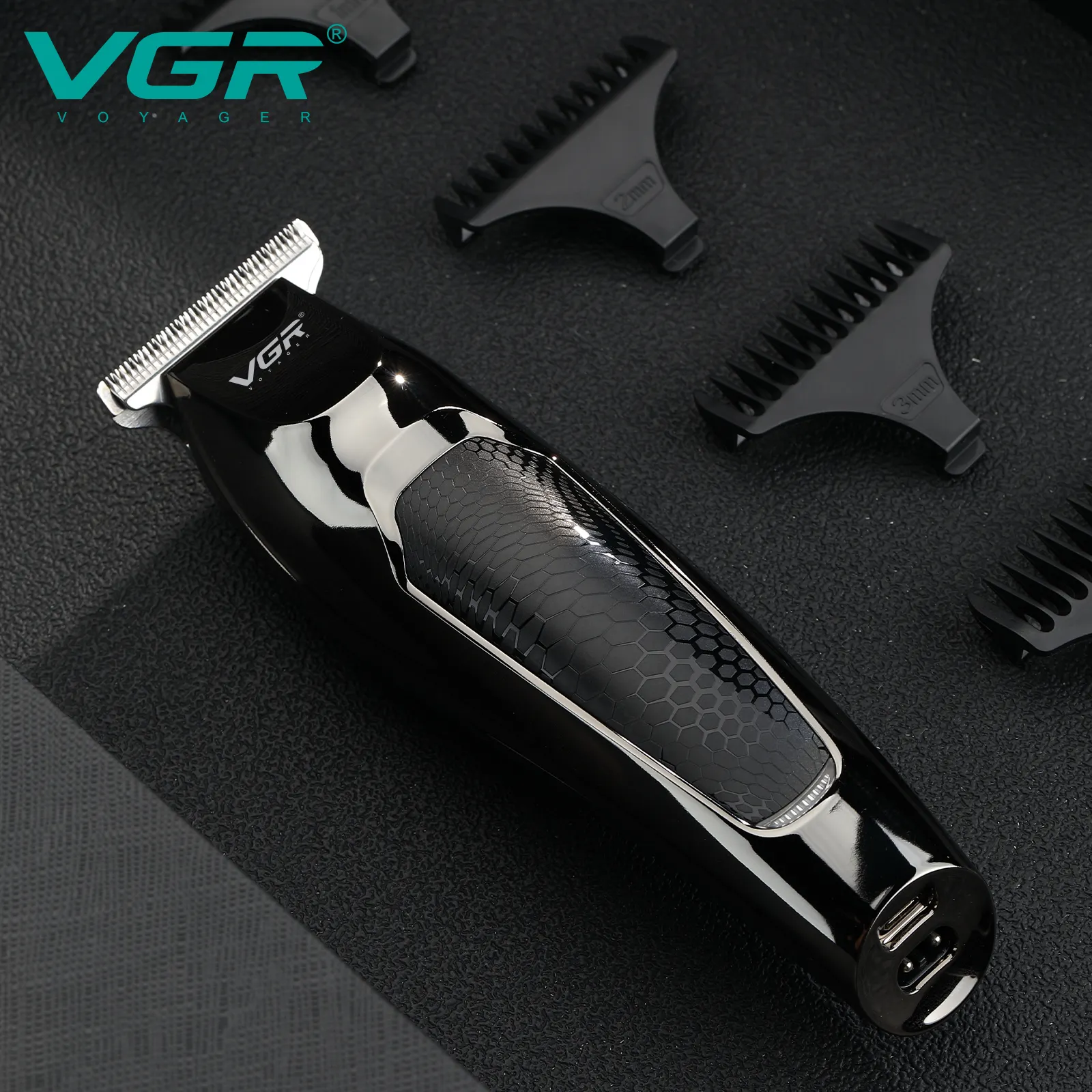 VGR V-030 الساخن بيع الشعر آلة قطع اللاسلكي مشابك شعر المهنية قابلة للشحن الكهربائية الشعر المتقلب للرجال