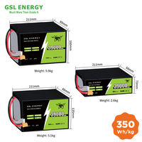 Batterie au lithium-ion à semi-conducteurs GSL ENERGY 14S 51.8V 39Ah 39000mAh 350Wh pour drone agricole UAV