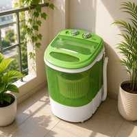 Mini Lave-linge Compact Portable Électrique à Cuve Unique pour Voyage, Chaussettes, Sous-vêtements, Petite Cuve