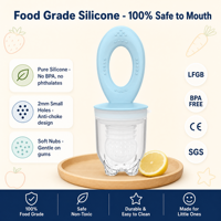 Sucette d'alimentation en silicone de qualité alimentaire sans BPA avec motif de dessin animé, poignée à débit moyen pour bébés de 0 à 12 mois, vente en gros sur mesure