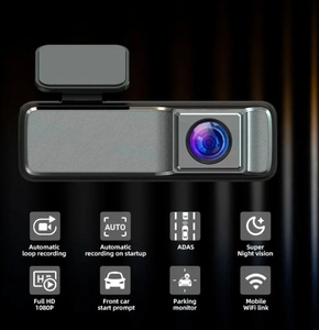 Nhà Máy Trực Tiếp Màu Đen Wifi + USB Xe DVR Máy Ảnh Nightvision FHD1080P Fisheye 160 ° Ống Kính Góc Rộng Adas Lái Xe Máy Quay Video - Product Image 5