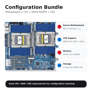 Carte mère serveur Gigabyte MZ73-LM2 E-ATX nouvelle génération, double processeur AMD EPYC 9005 9004, DDR5 RDIMM, PCIe 5.0, intégrée pour les applications d'IA - Product Image 6