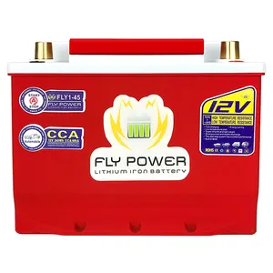 Commercio all'ingrosso FLY1-45 12V 240Wh CCA 680A Automobile batteria al litio ferro con Jump Starter Protection Motor Car LiFePO4 batteria BMS