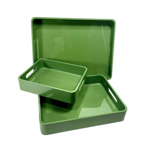 Bandeja de Servir de Laca Hecha a Mano, Moderna y Decorativa para Servir Té, Café, Comida y Decoración del Hogar - Product Image 3