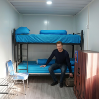 Maison modulaire préfabriquée de taille personnalisée, maison de bureau miniature préfabriquée, maison préfabriquée à assembler